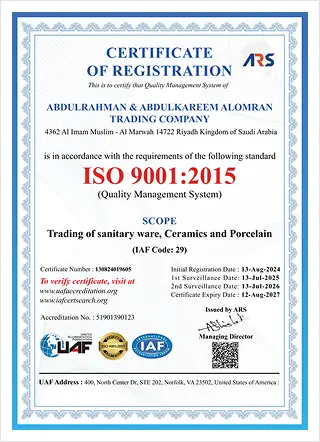 ISO 9001:2015 Certificate